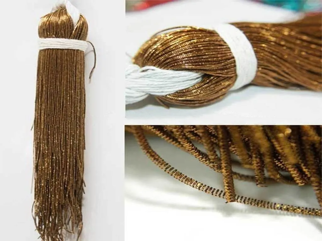 Golden Brown Nakshi / Bullion Wire (Wholesale)
