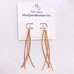 #GoldRod Earrings