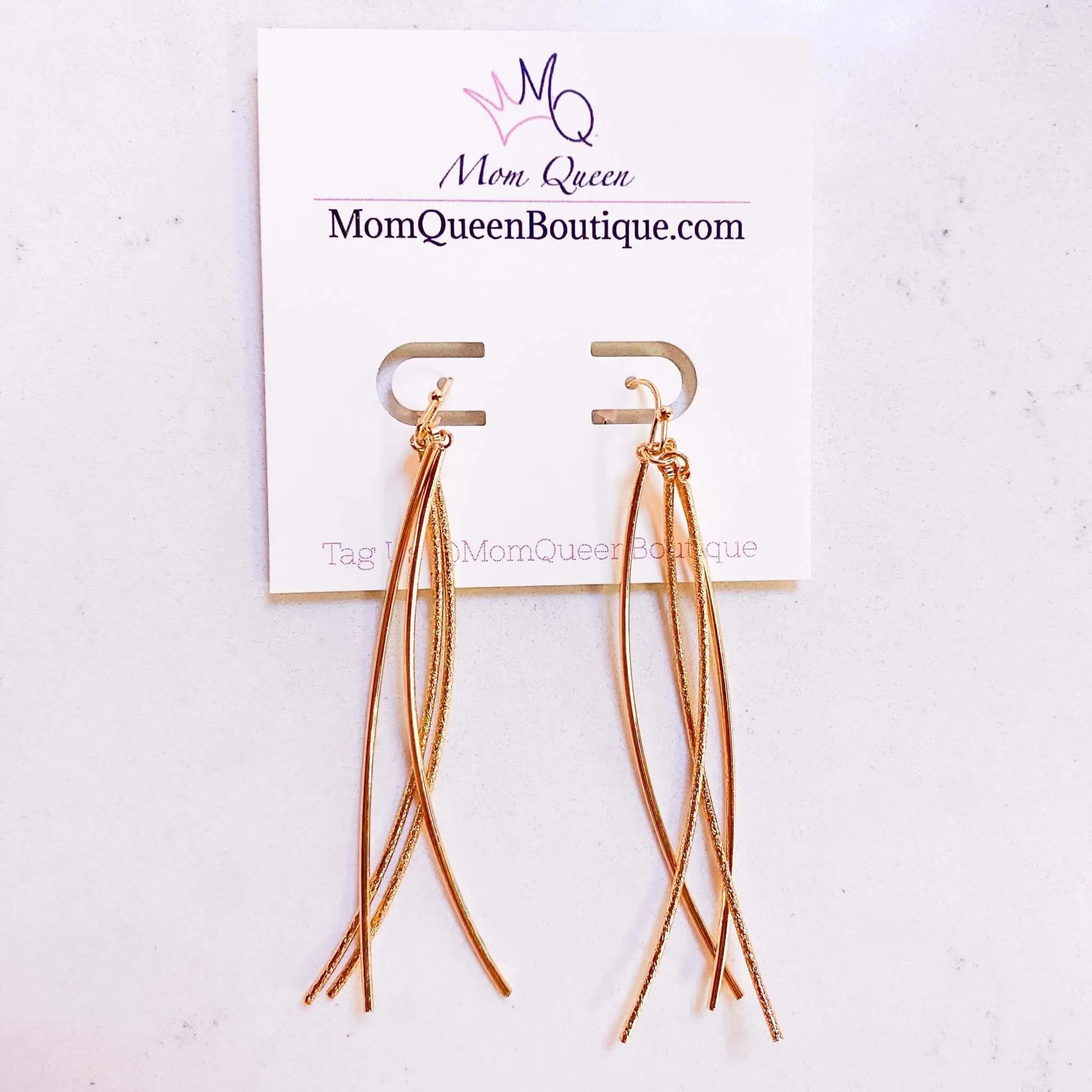 #GoldRod Earrings