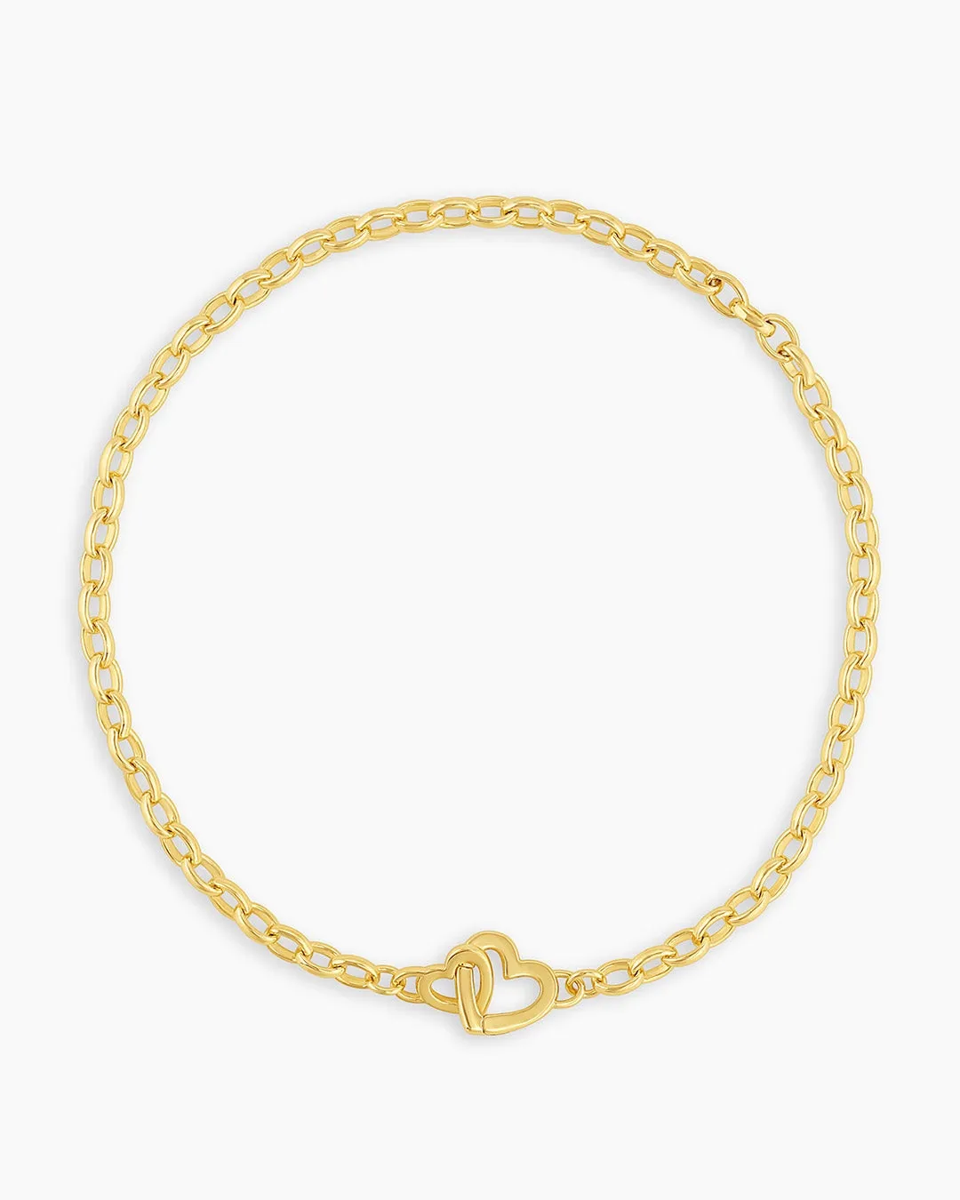gorjana Parker Heart mini bracelet in gold and silver
