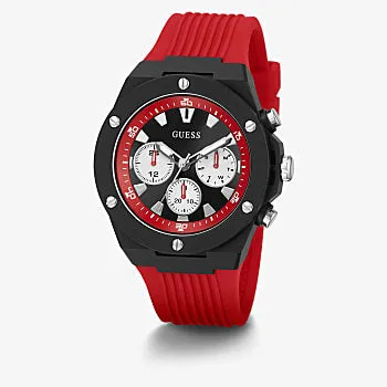Guess GW0268G2 Red Silicone Strap Men Watches