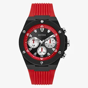Guess GW0268G2 Red Silicone Strap Men Watches