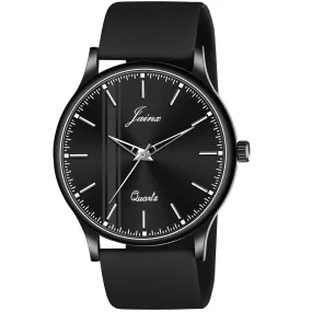 Jainx Black Silicone Band Analog Watch - For Men JM7172