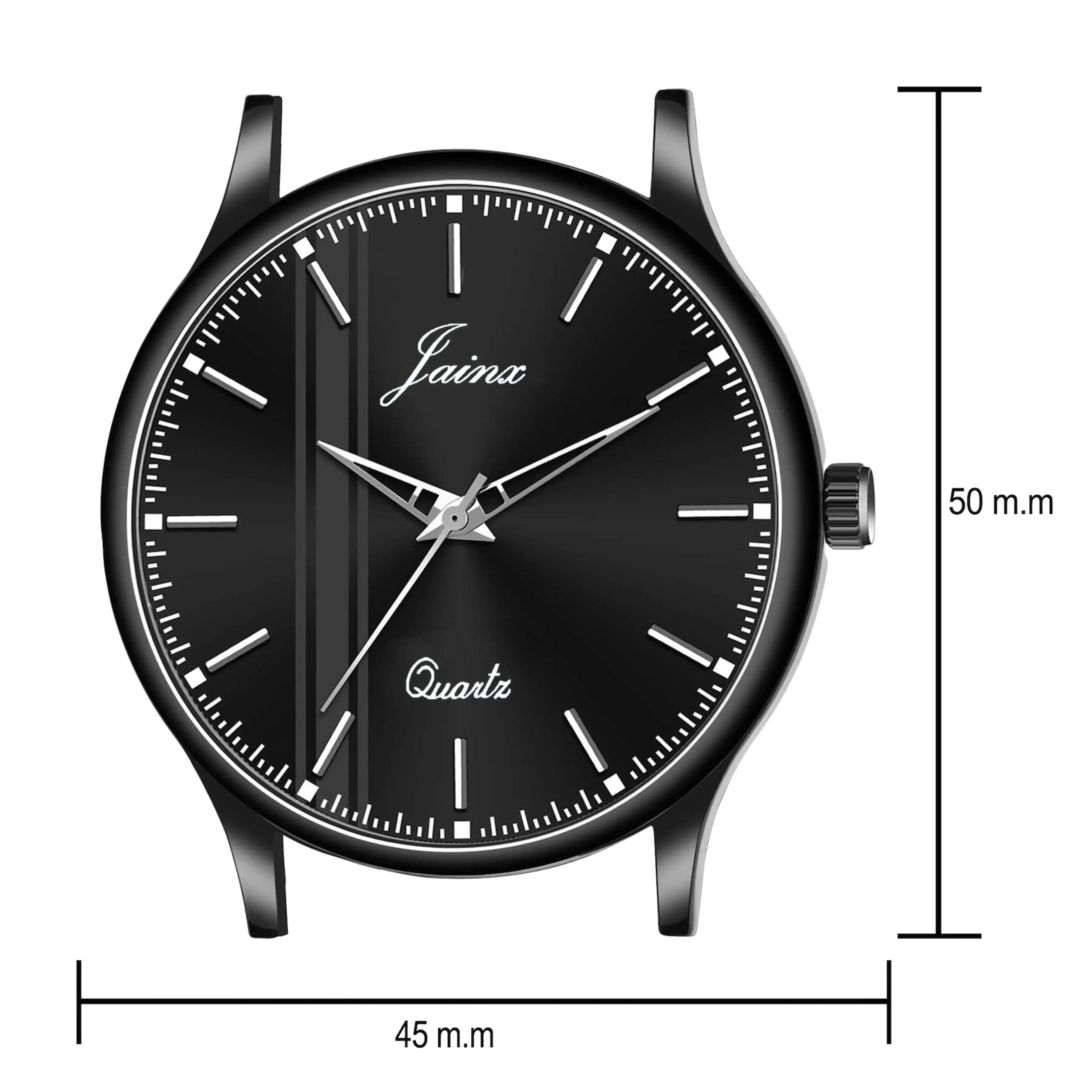 Jainx Black Silicone Band Analog Watch - For Men JM7172