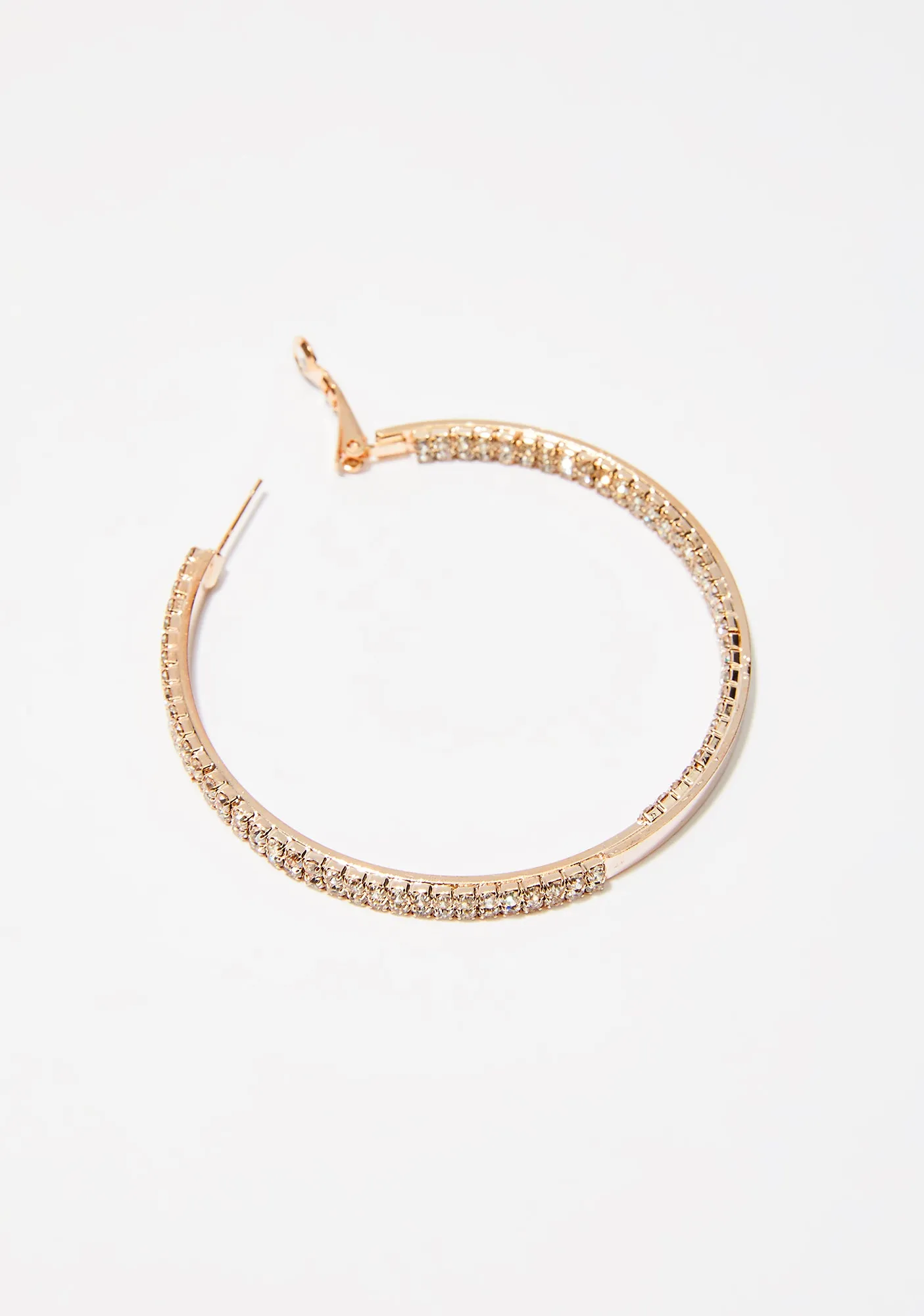 Light Flash Rhinestone Hoops