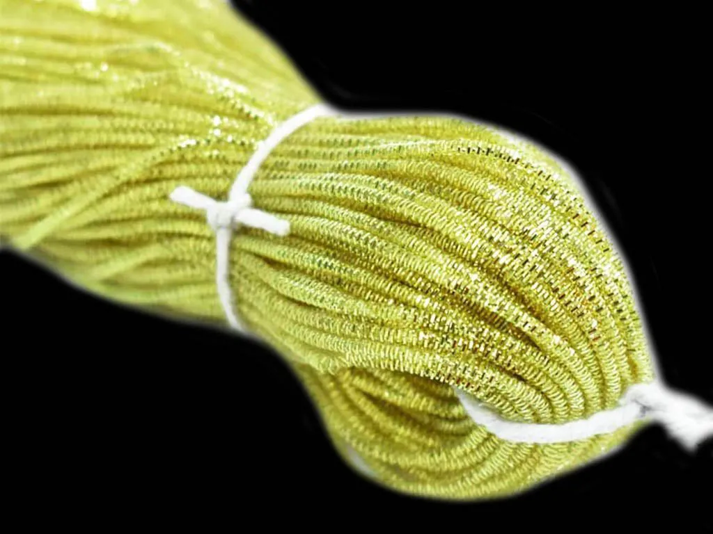 Lime Yellow Nakshi / Bullion Wire (Wholesale)