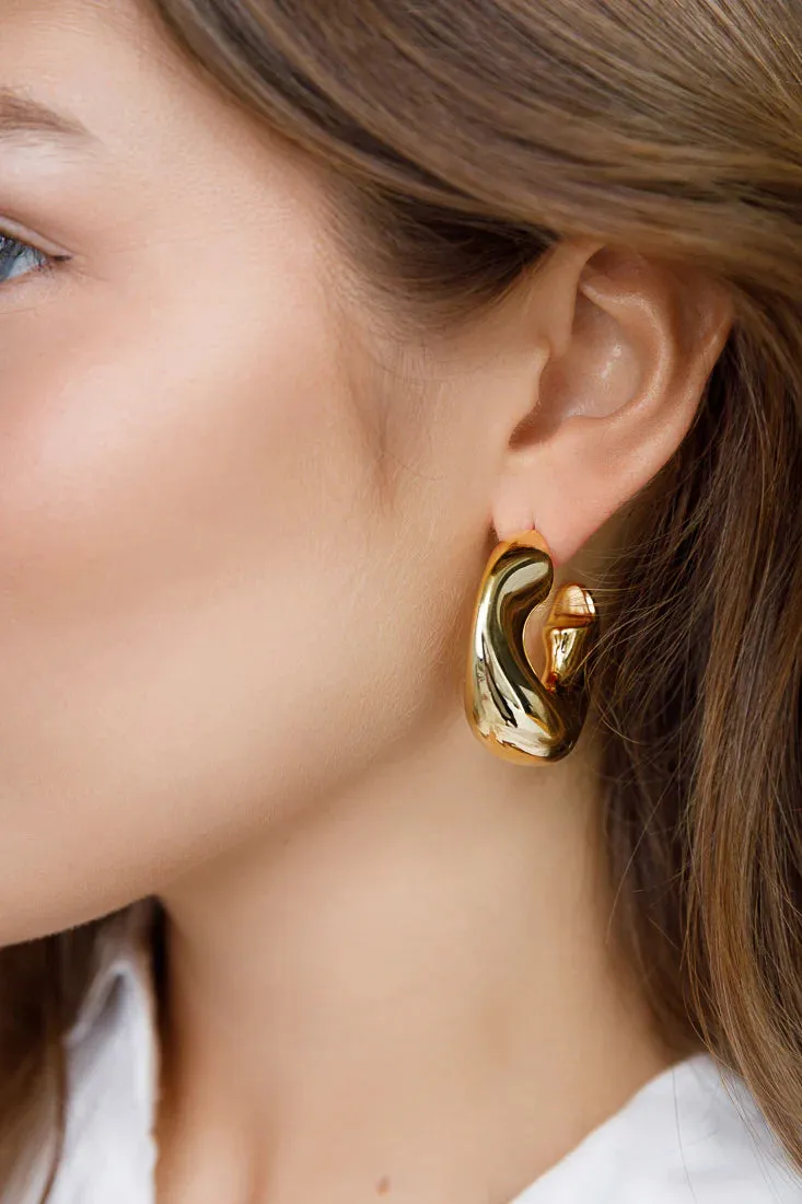 LimLim Accessories - Small Smash Gold Earrings