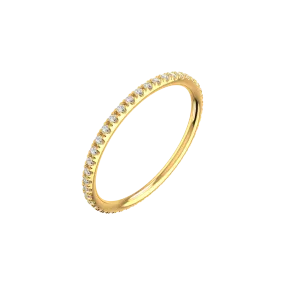 Line pave ring