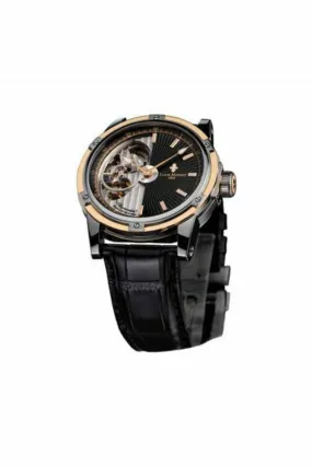 louis moinet mecanograph 43.5mm 18kt rose gold/titanium limited edition 365 pieces men?s watch