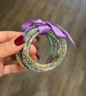 Mardi Gras Confetti Bracelets