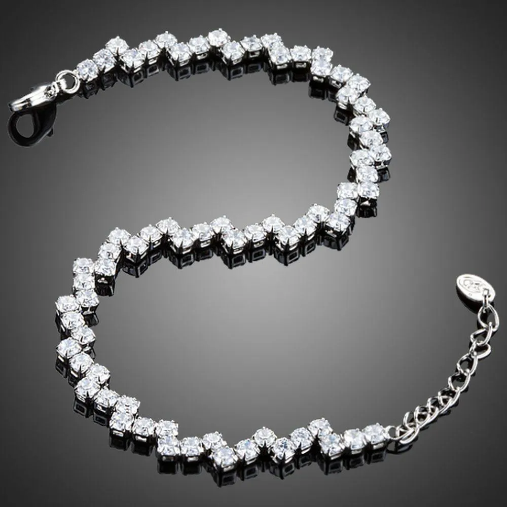 Marquise Cut CZ Tennis Bracelet