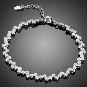 Marquise Cut CZ Tennis Bracelet