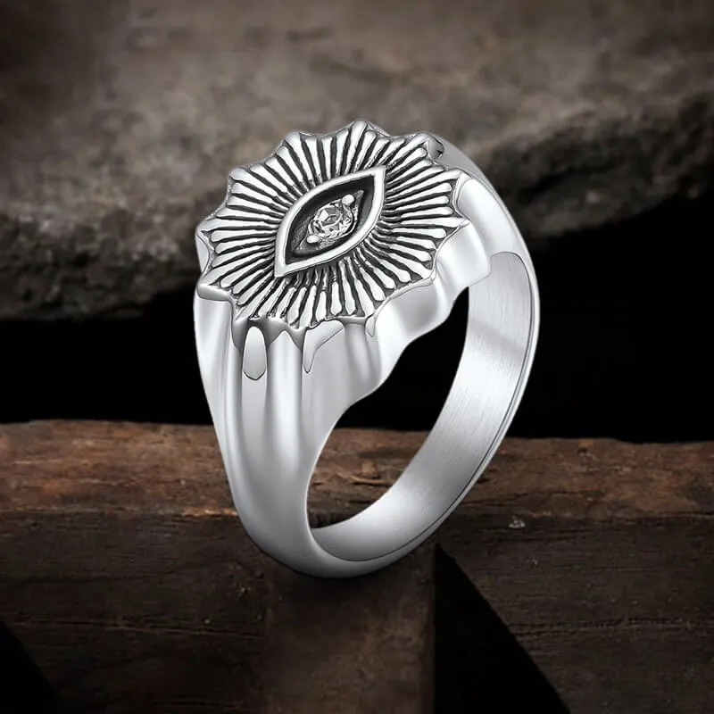 Masonic Eye Stainless Steel Ring