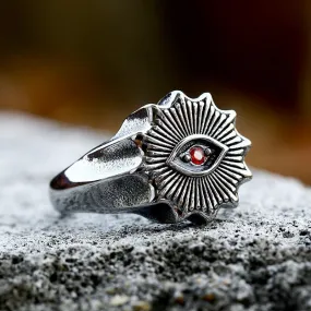 Masonic Eye Stainless Steel Ring