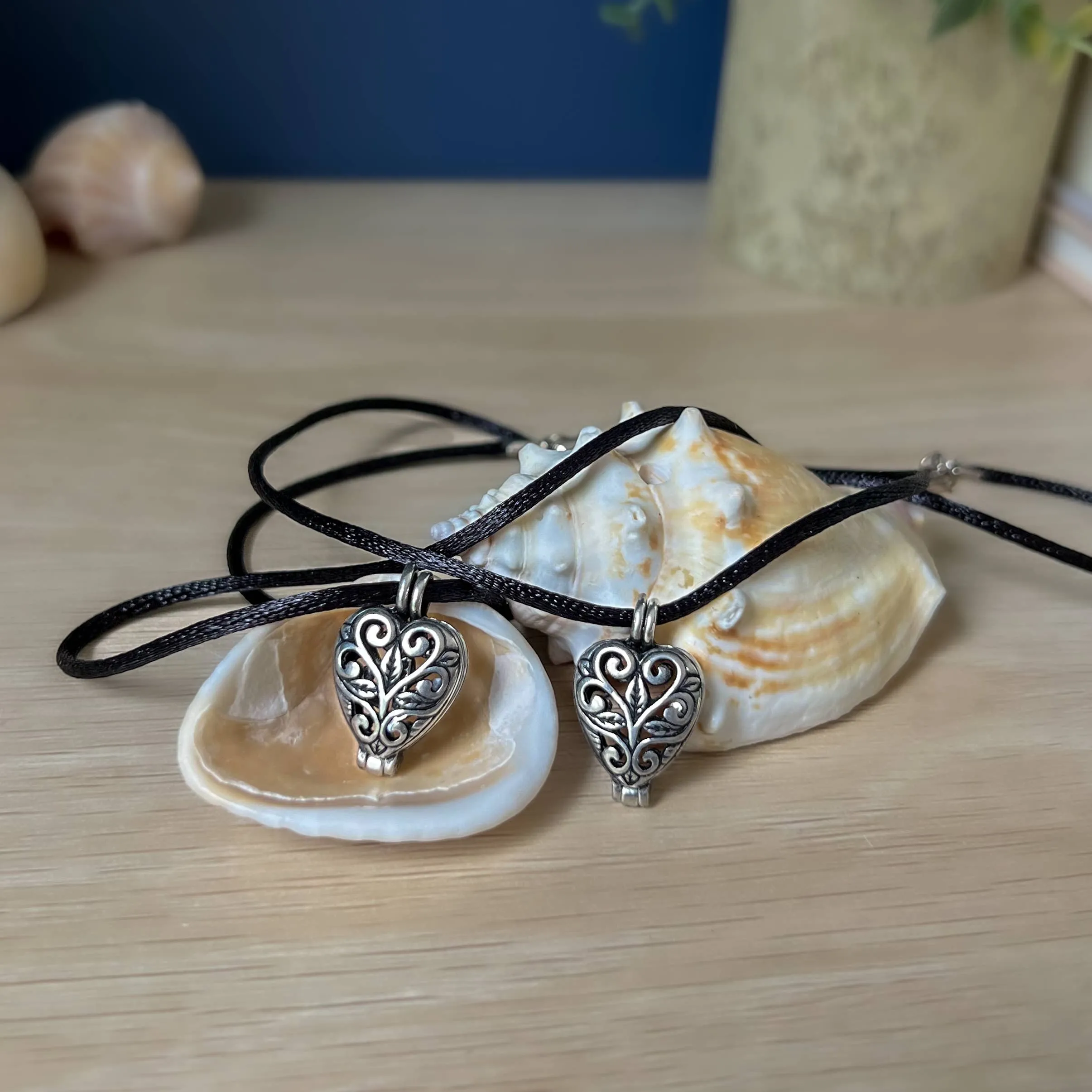 Matching Heart-Shaped Prayer Locket Necklace Sets | Friendship, Grandmother-Granddaughter, Sister, Mother-Daughter