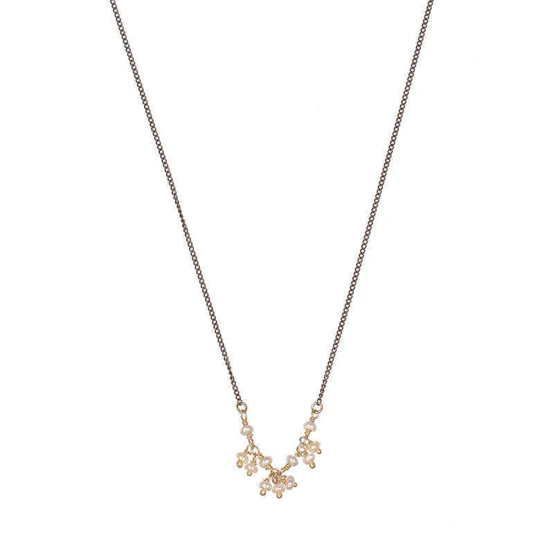 MAZY PEARLS PENDANT NECKLACE
