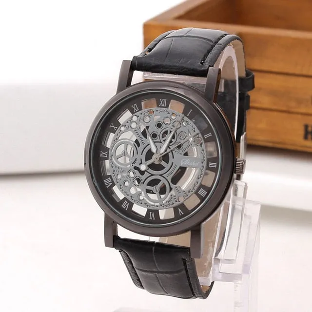 Men's Skeleton Wrist Watch