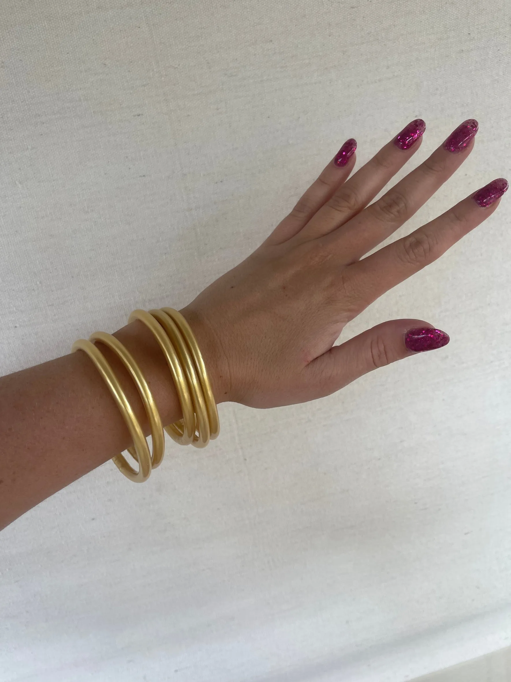 Metallic Jelly Bracelets Set of 5
