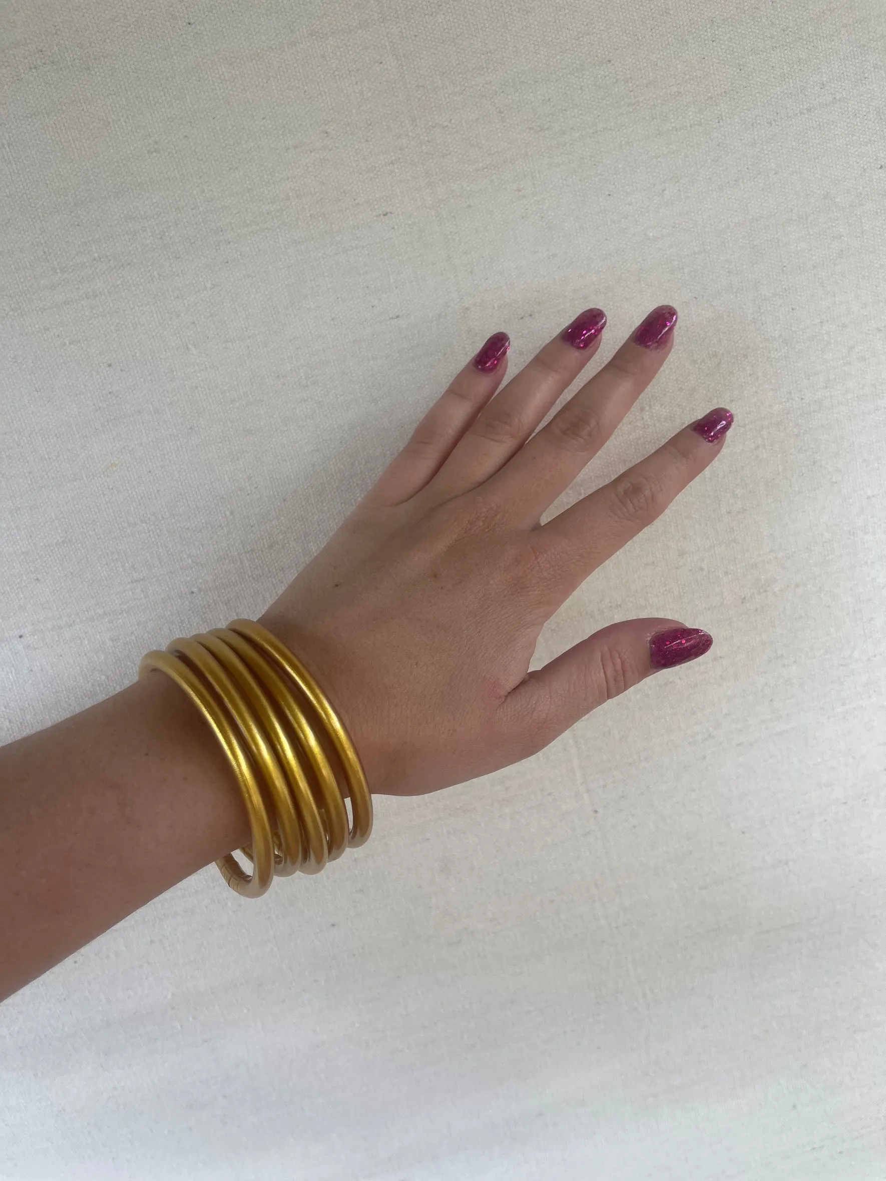 Metallic Jelly Bracelets Set of 5