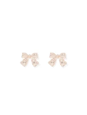 Mimi Metal Bow Stud Earrings
