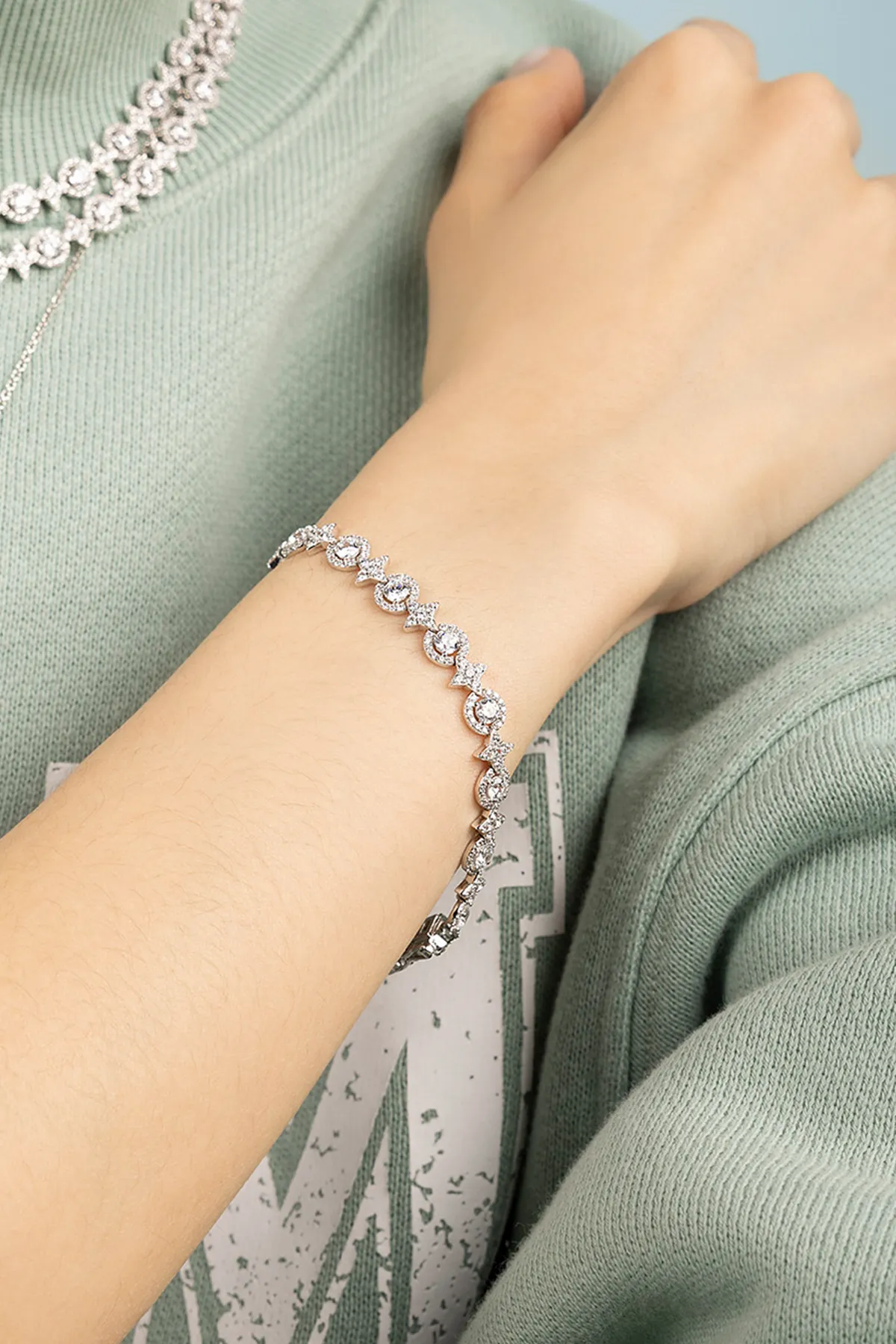 Pavé Météorites & Circles Bracelet