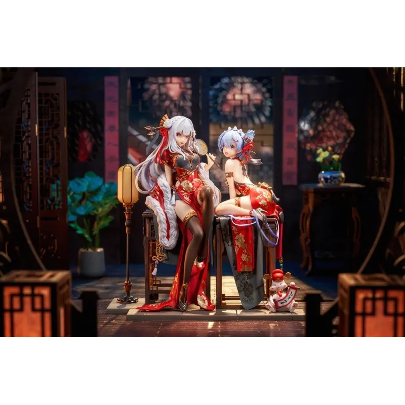 [Pre-order] Re:Zero - Rem & Emilia (Graceful Beauty 2024 New Year Ver.) 1/7 Scale Figure Kadokawa