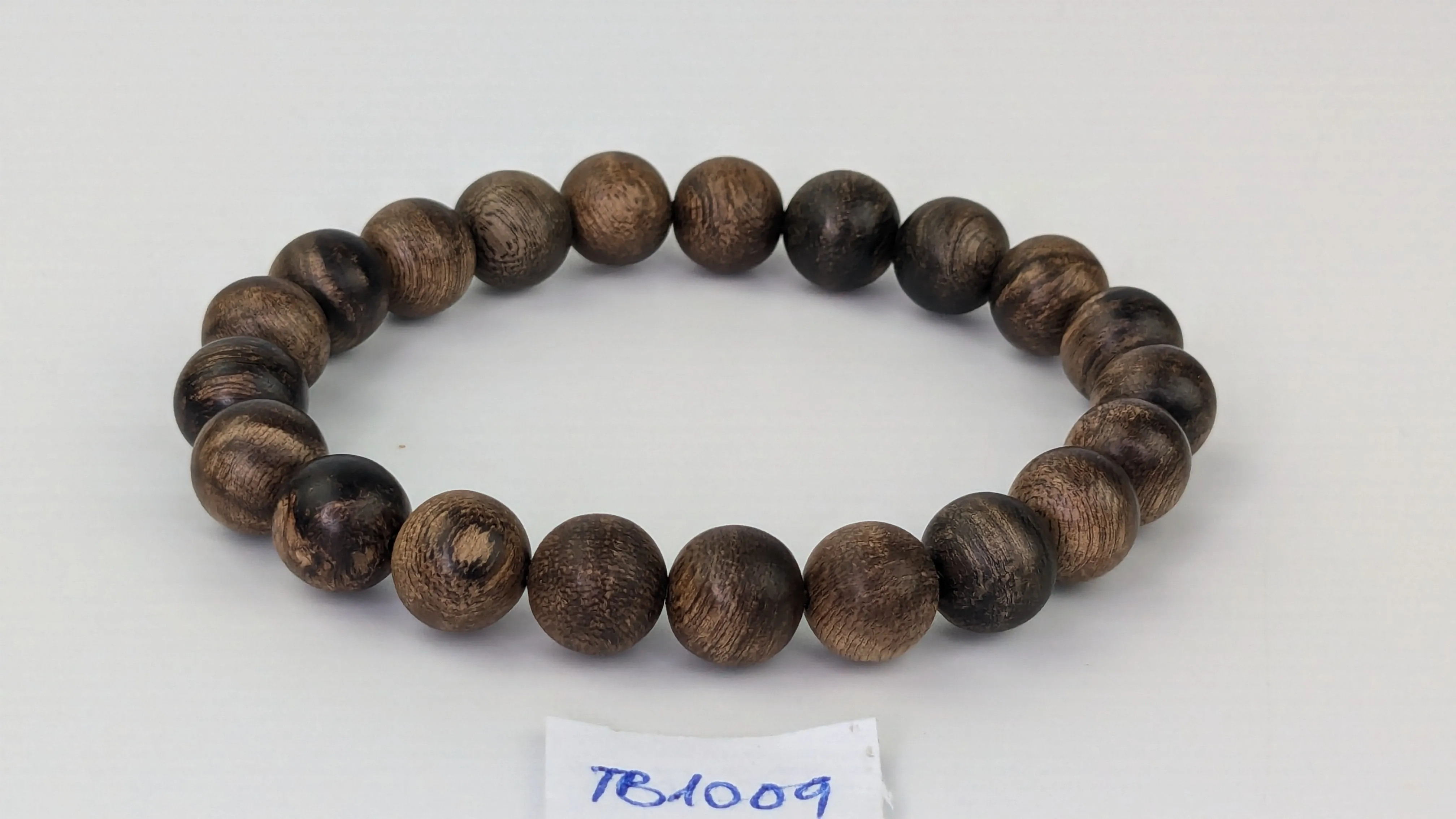 Premium Handmade Wild Agarwood Bracelet 10mm 8g or 9g - Sand-polished finish