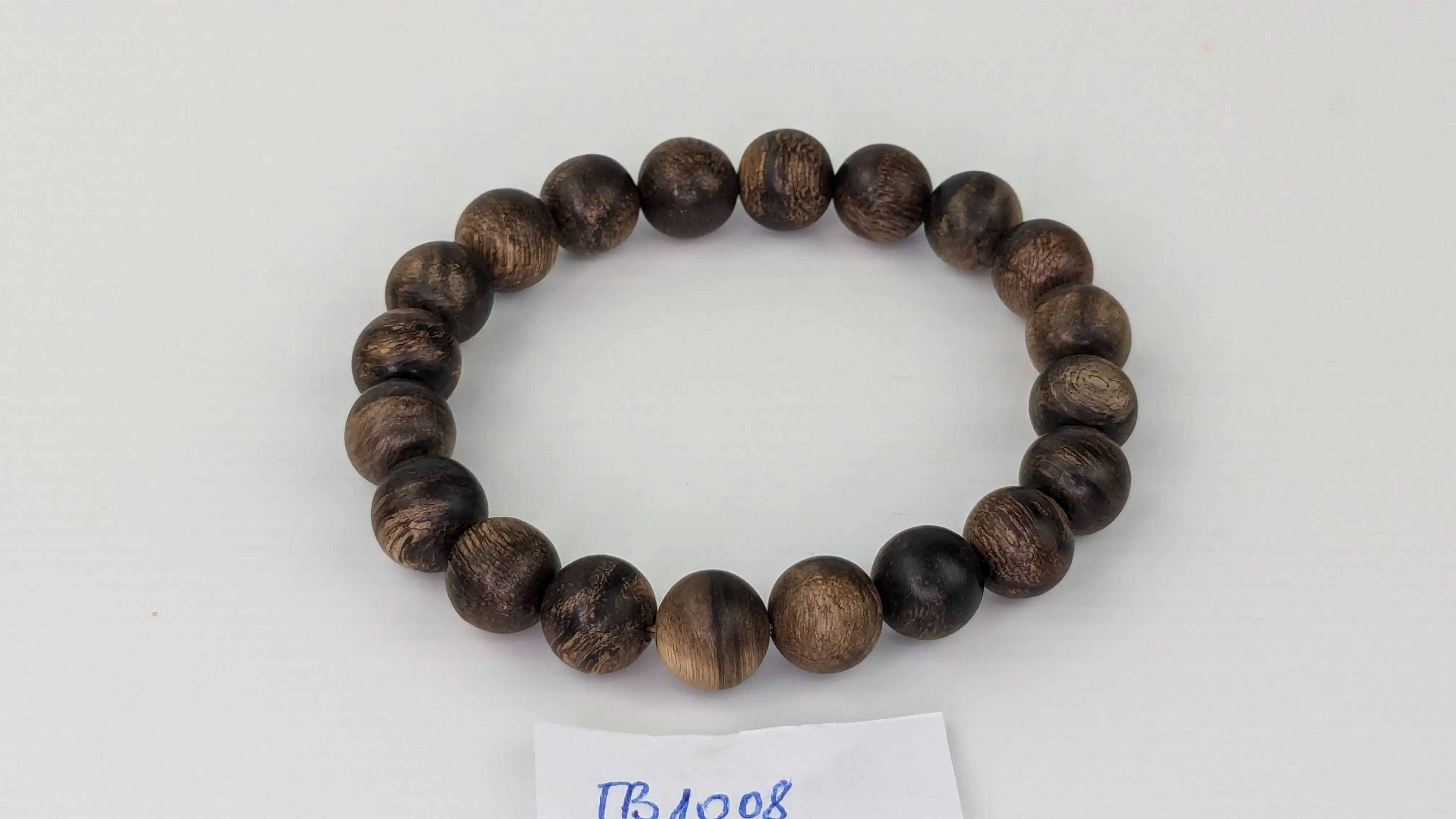 Premium Handmade Wild Agarwood Bracelet 10mm 8g or 9g - Sand-polished finish
