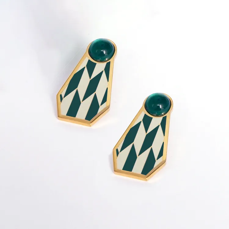 Ruahh Kente Statement Earrings