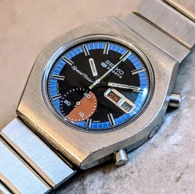 SEIKO Automatic Chronograph Watch Day/Date Indicator Wristwatch