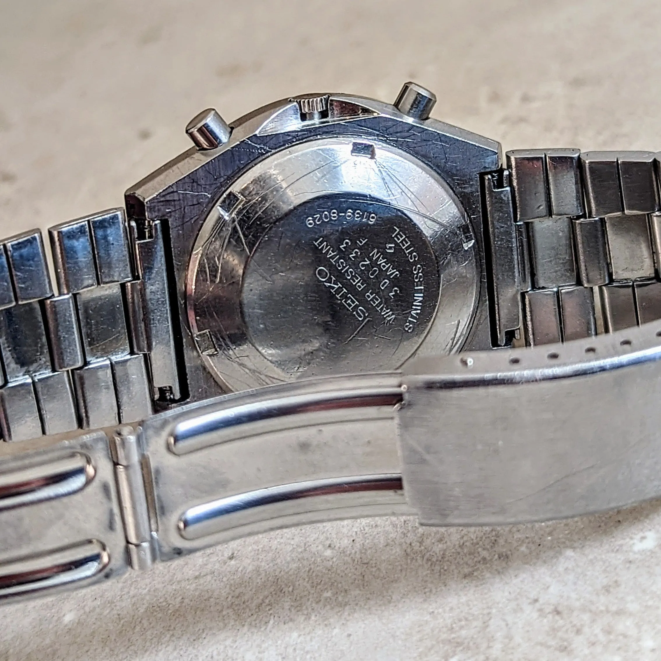 SEIKO Automatic Chronograph Watch Day/Date Indicator Wristwatch