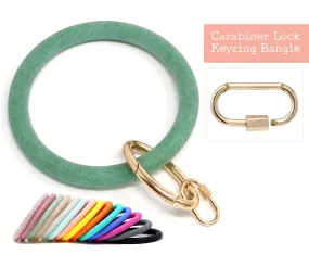 Silicone Keyring Bracelet with Carabiner Lock