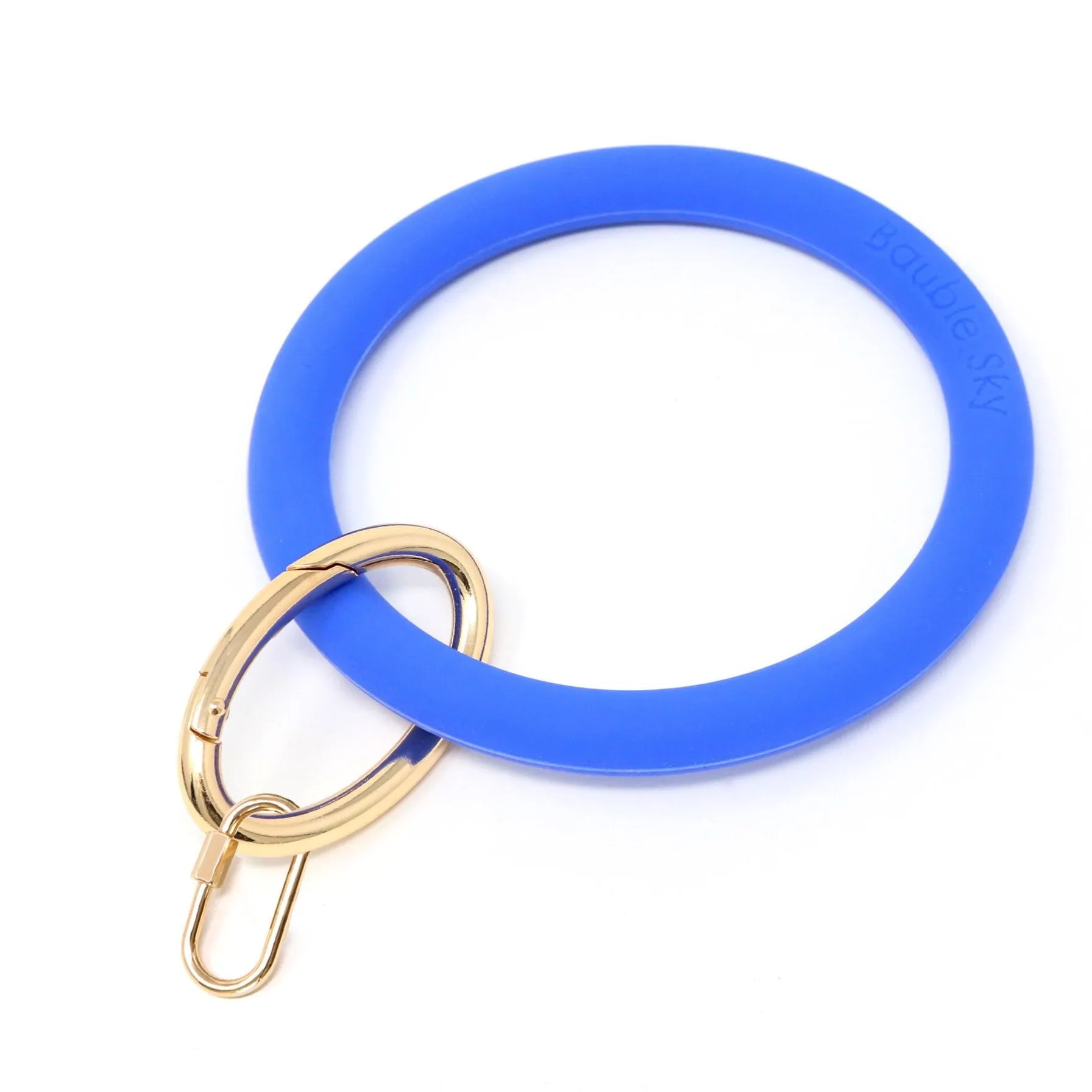 Silicone Keyring Bracelet with Carabiner Lock