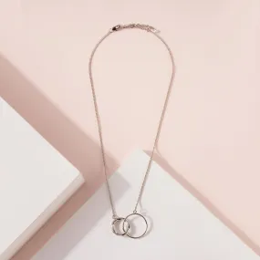 Simple O Rings Linked Short Necklace