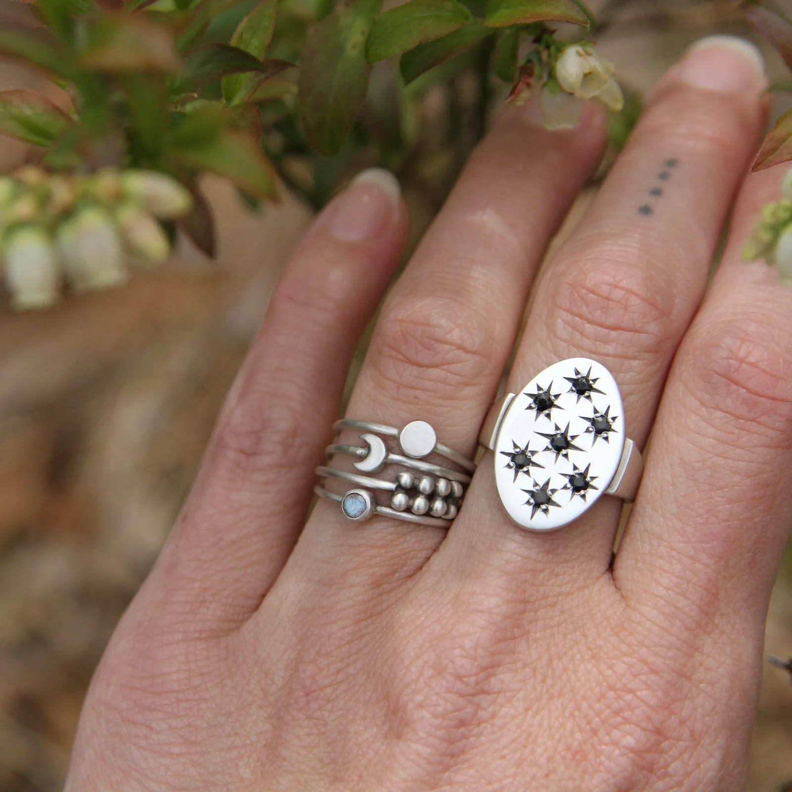 Sterling Silver Little Disc Ring