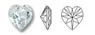 Swarovski 4831 antique heart fancy stone crystal 11x10mm (2)