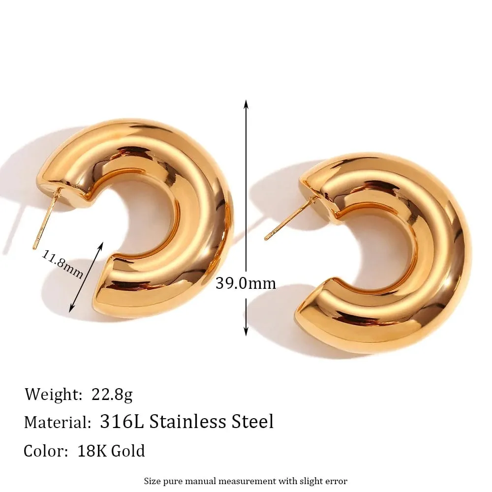 Taylor Bold Hoop Earrings