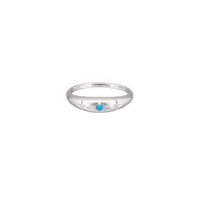 Teddi Ring Sterling Silver - Silver   Turquoise