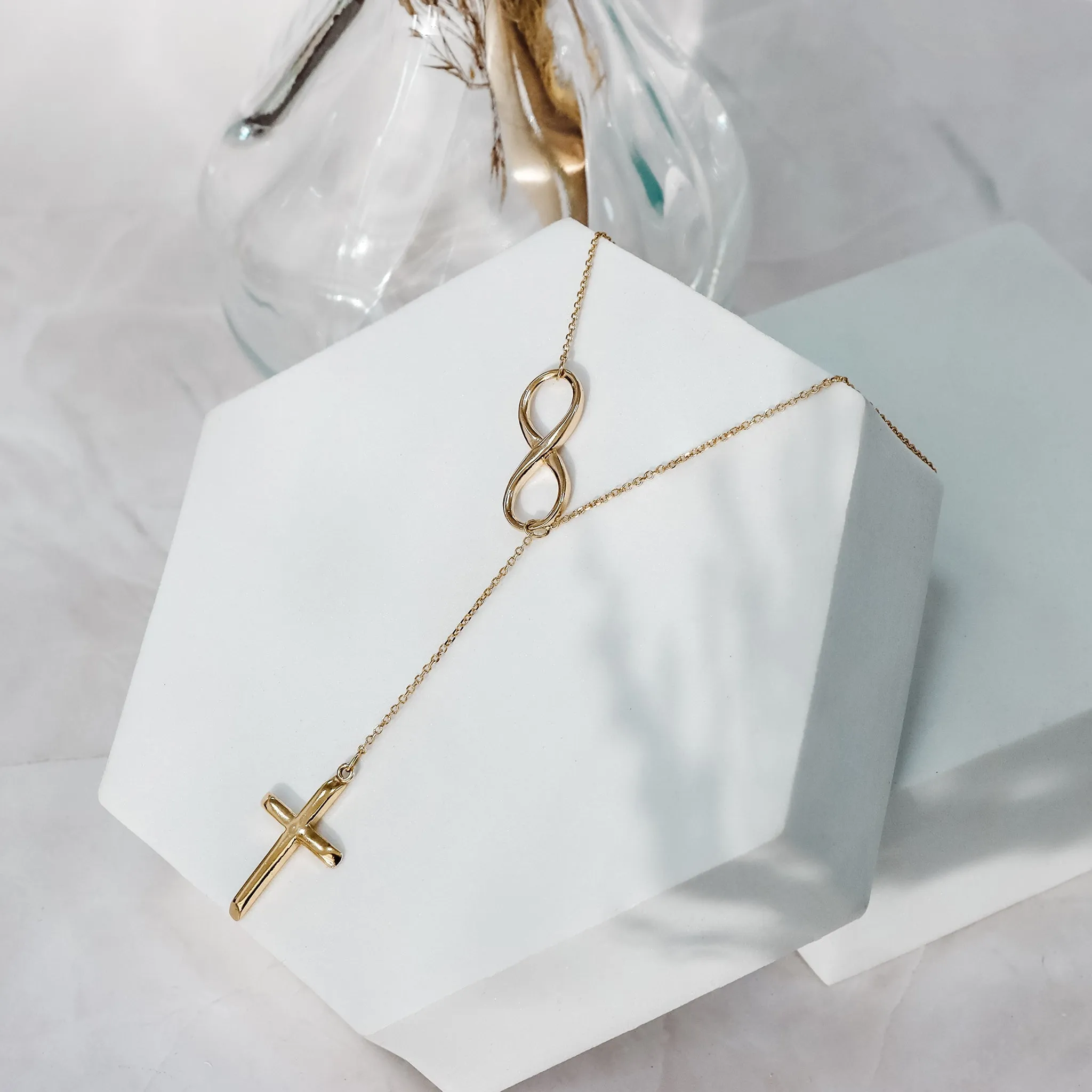 The Julia Infinity and Cross Necklace