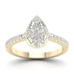 Timeless Glamour: 14K 0.90CT D-Ladies Rings