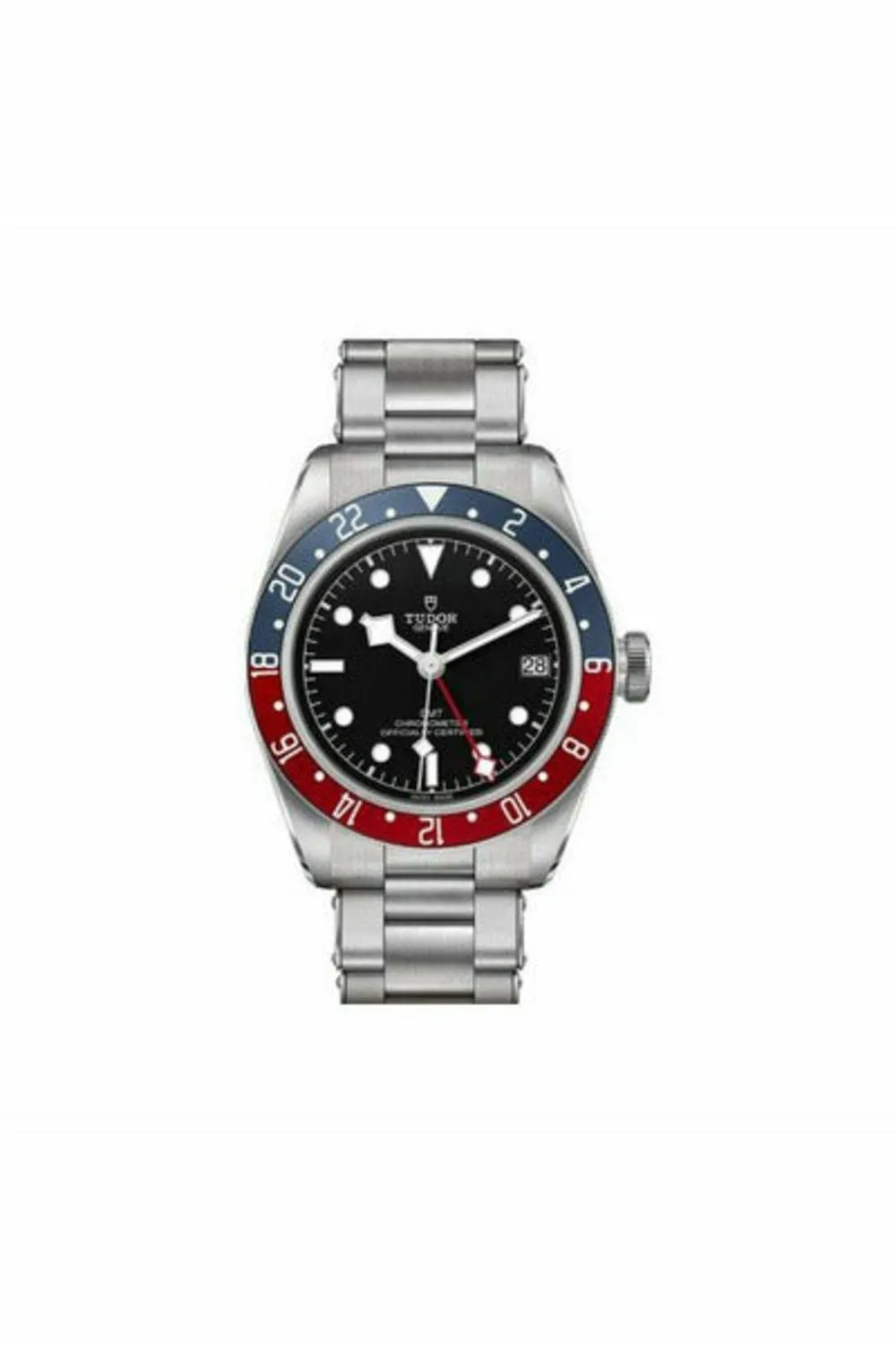tudor heritage black bay gmt 41mm stainless steel men's watch
