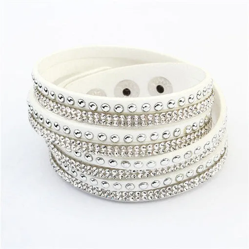 Unisex Multilayer Leather Bracelet Christmas Gift Charm Bracelets Vintage Jewelry For Women Pulsera