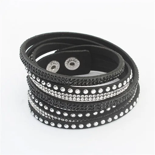 Unisex Multilayer Leather Bracelet Christmas Gift Charm Bracelets Vintage Jewelry For Women Pulsera