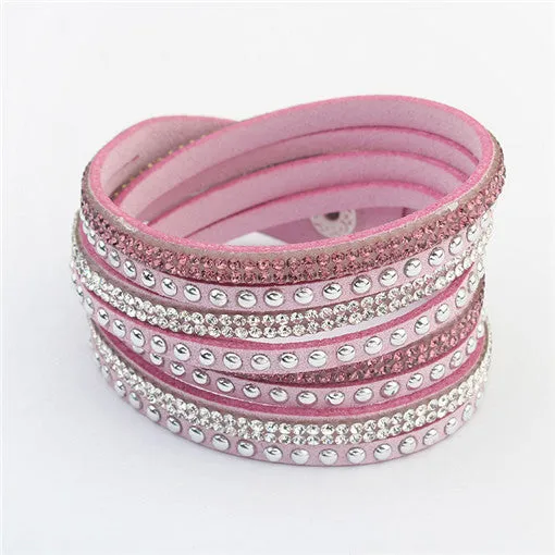 Unisex Multilayer Leather Bracelet Christmas Gift Charm Bracelets Vintage Jewelry For Women Pulsera