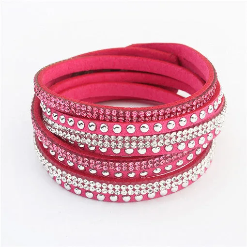 Unisex Multilayer Leather Bracelet Christmas Gift Charm Bracelets Vintage Jewelry For Women Pulsera
