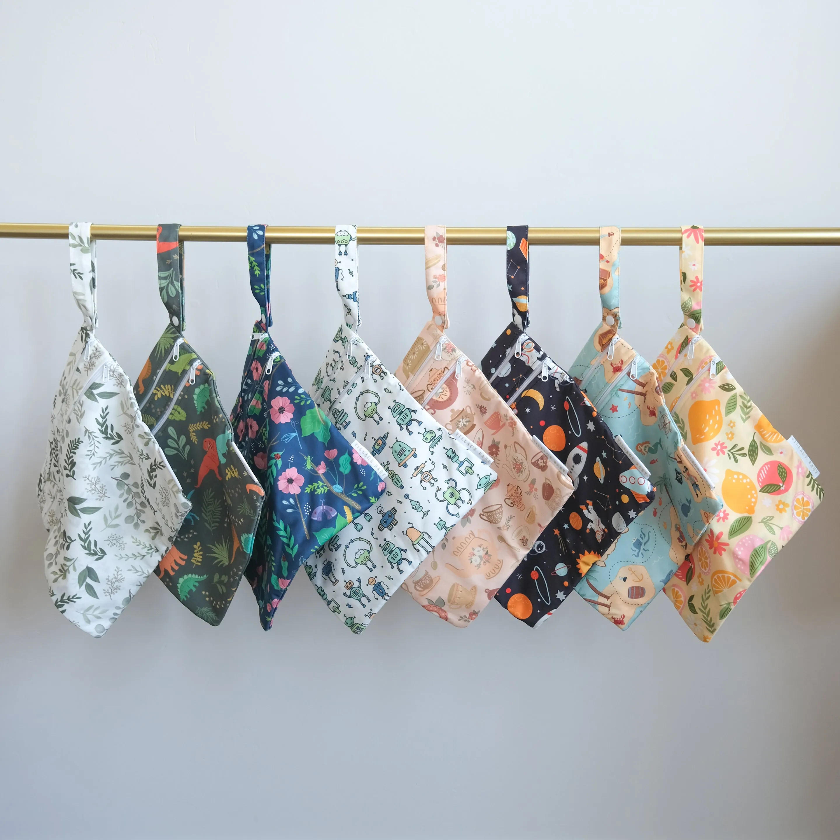 Wet Bags Set: Jurassic Tracks