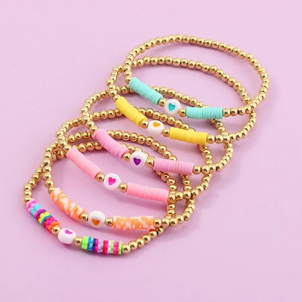Wholesale color soft ceramic shell bracelets JDC-BT-e023