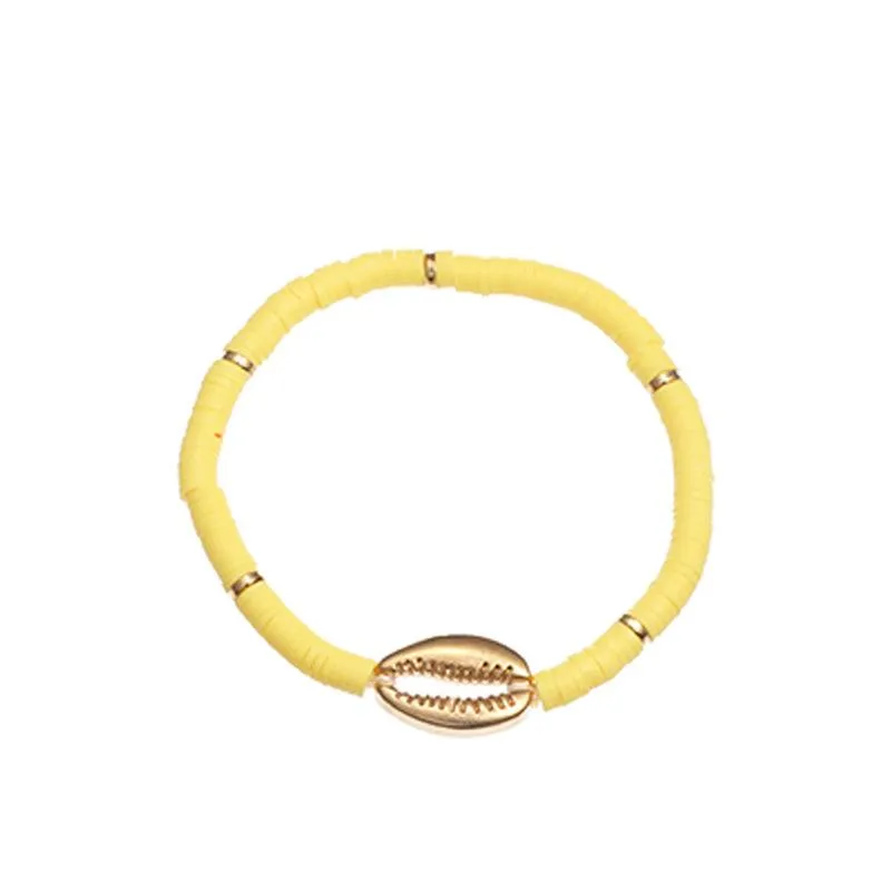 Wholesale color soft ceramic shell bracelets JDC-BT-e023
