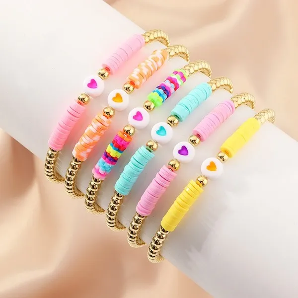 Wholesale color soft ceramic shell bracelets JDC-BT-e023