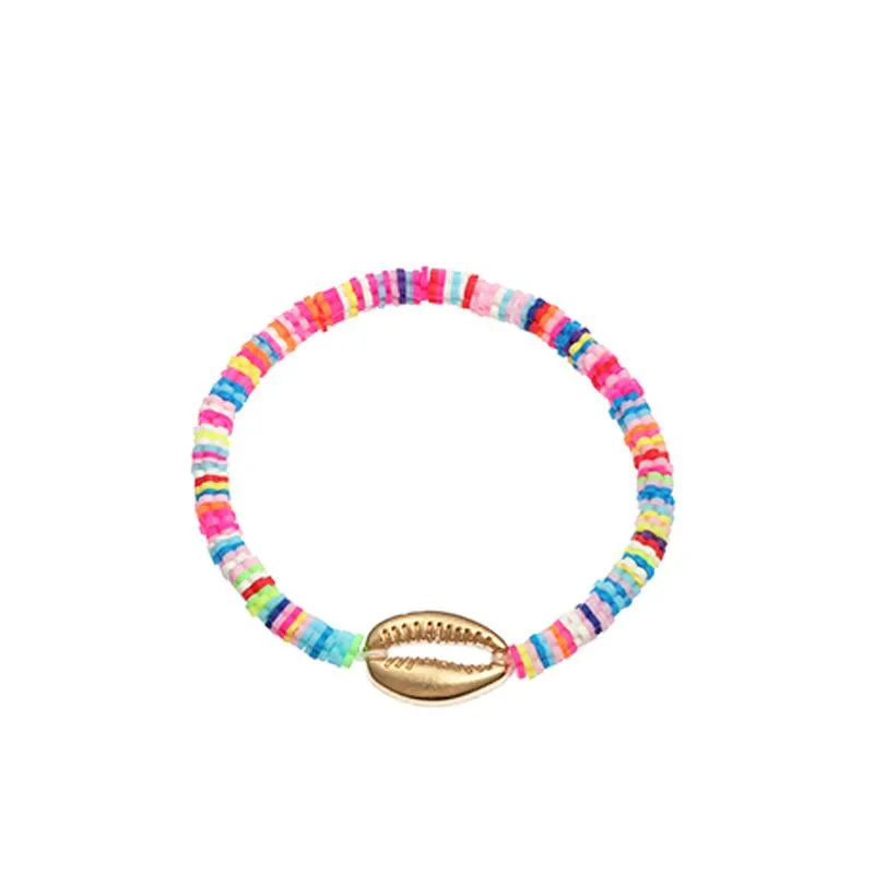 Wholesale color soft ceramic shell bracelets JDC-BT-e023